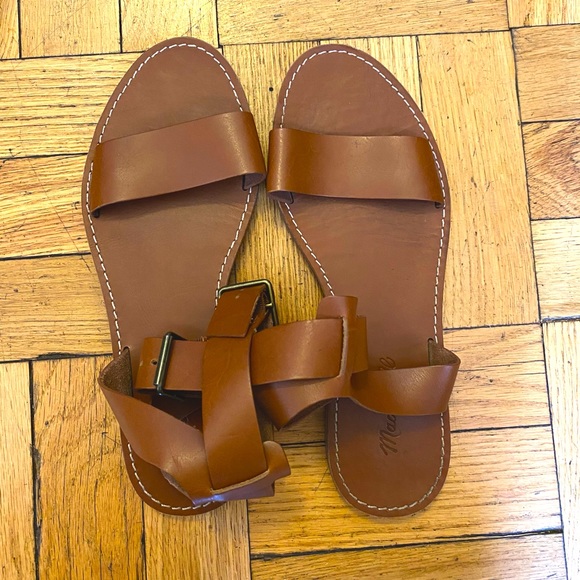 Madewell Boardwalk Ankle Strap Sandals - Picture 1 of 5